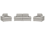 Sofa Set hellgrau 5-Sitzer ALLA