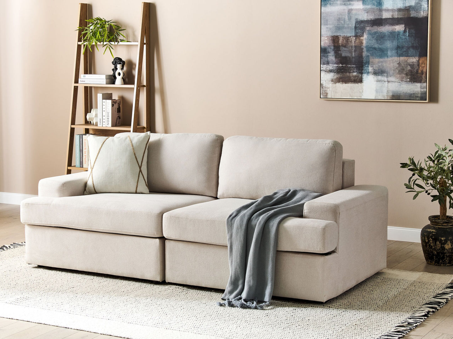 3-Sitzer Sofa hellbeige ALLA