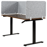 Schreibtischtrennwand hellgrau 72 x 50 cm SPLIT