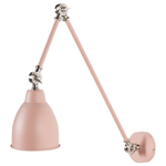 Wandlampe MISSISSIPPI verstellbar Metall Pastellrosa