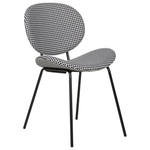 Esszimmerstuhl 2er Set LUANA Schwarz / Weiss