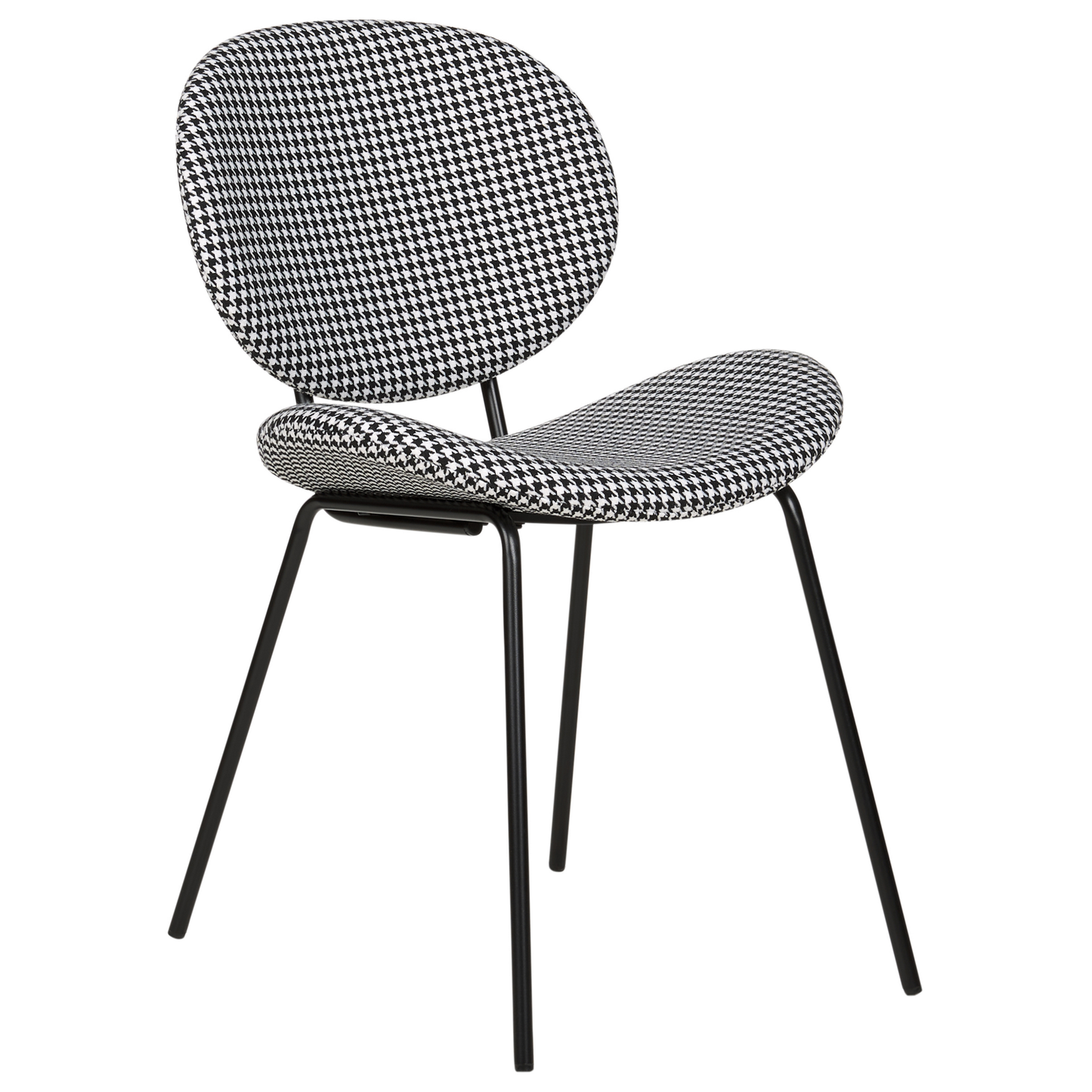 Esszimmerstuhl 2er Set LUANA Schwarz / Weiss