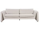 3-Sitzer Sofa Samtstoff hellbeige MAUNU