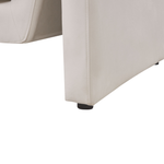 3-Sitzer Sofa Samtstoff hellbeige MAUNU