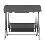 Hollywoodschaukel GARBO Metall Dunkelgrau