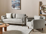 Sofa Set taupe 4-Sitzer NURMO
