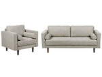 Sofa Set taupe 4-Sitzer NURMO