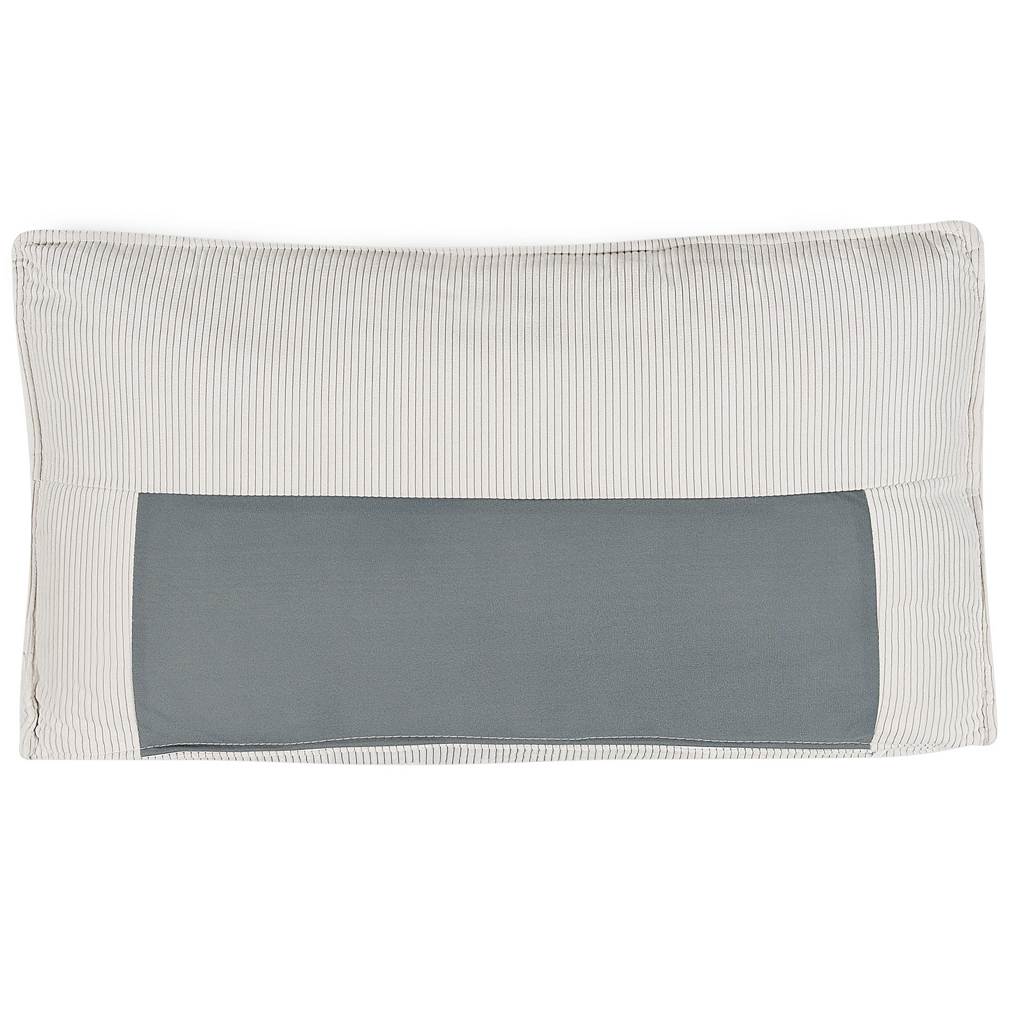 2-Sitzer Ecksofa Cord cremeweiss linksseitig mit Schlaffunktion ABACKA