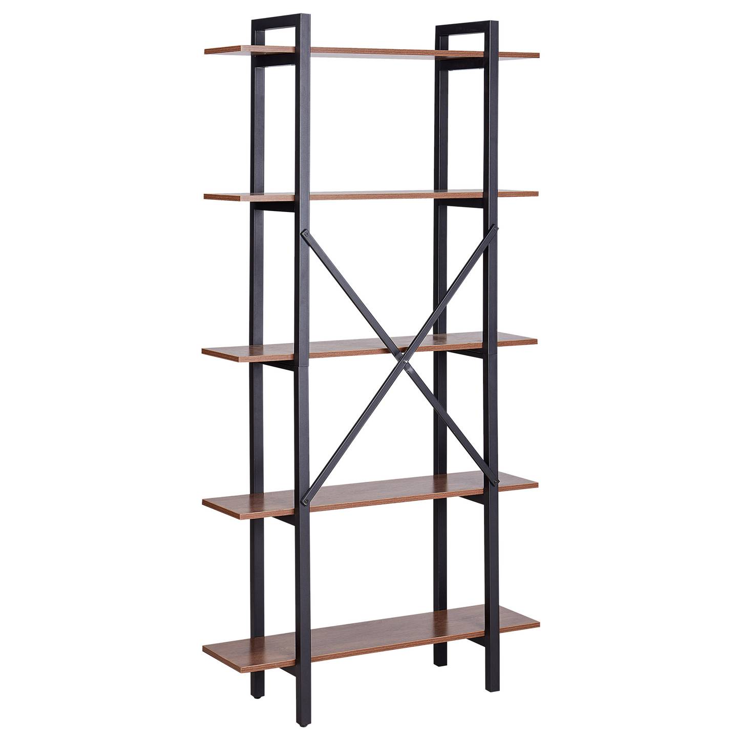 Bücherregal mit 5 Fächern DARBY 180 cm Dunkelbraun