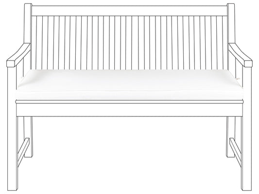 Bankauflage VIVARA 112 x 54 cm Cremeweiss