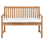 Bankauflage VIVARA 112 x 54 cm Cremeweiss