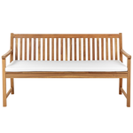 Bankauflage VIVARA 152 x 54 cm Cremeweiss