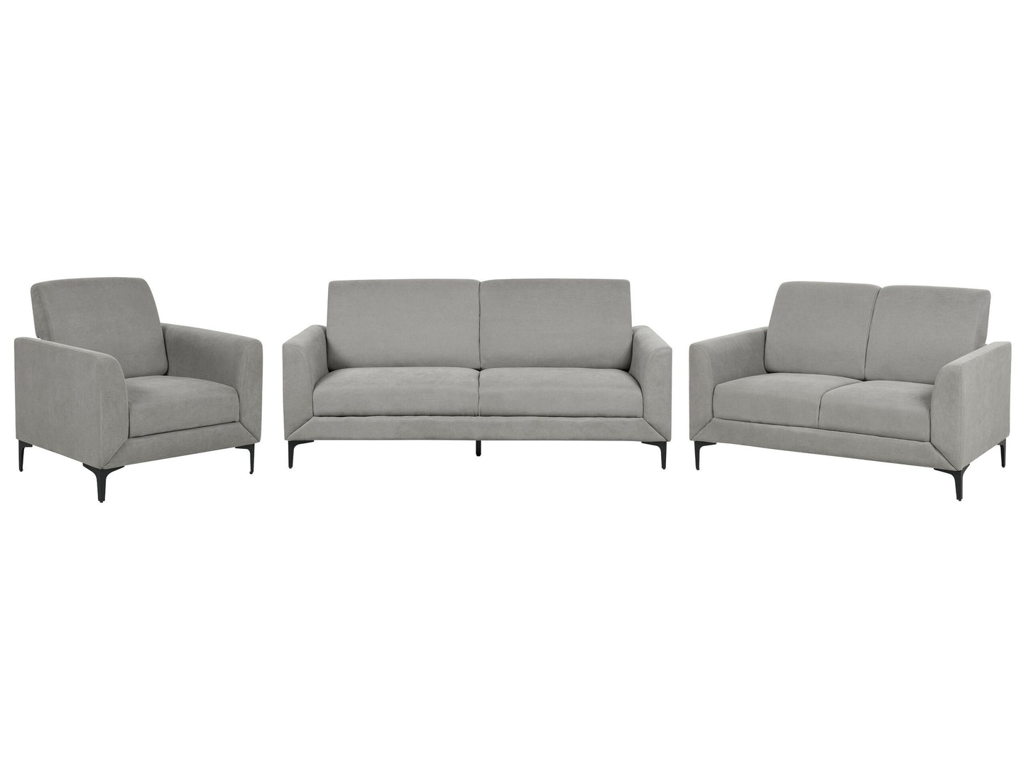 Sofa Set grau 6-Sitzer FENES