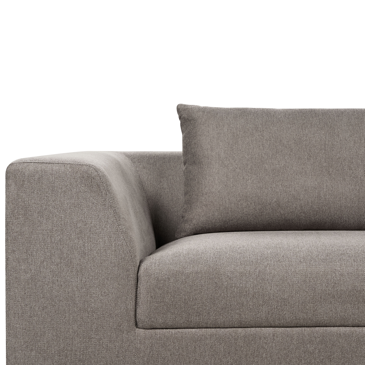 3-Sitzer Sofa braun mit Kissen LERMON
