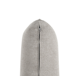 3-Sitzer Sofa hellgrau mit Kissen LERMON