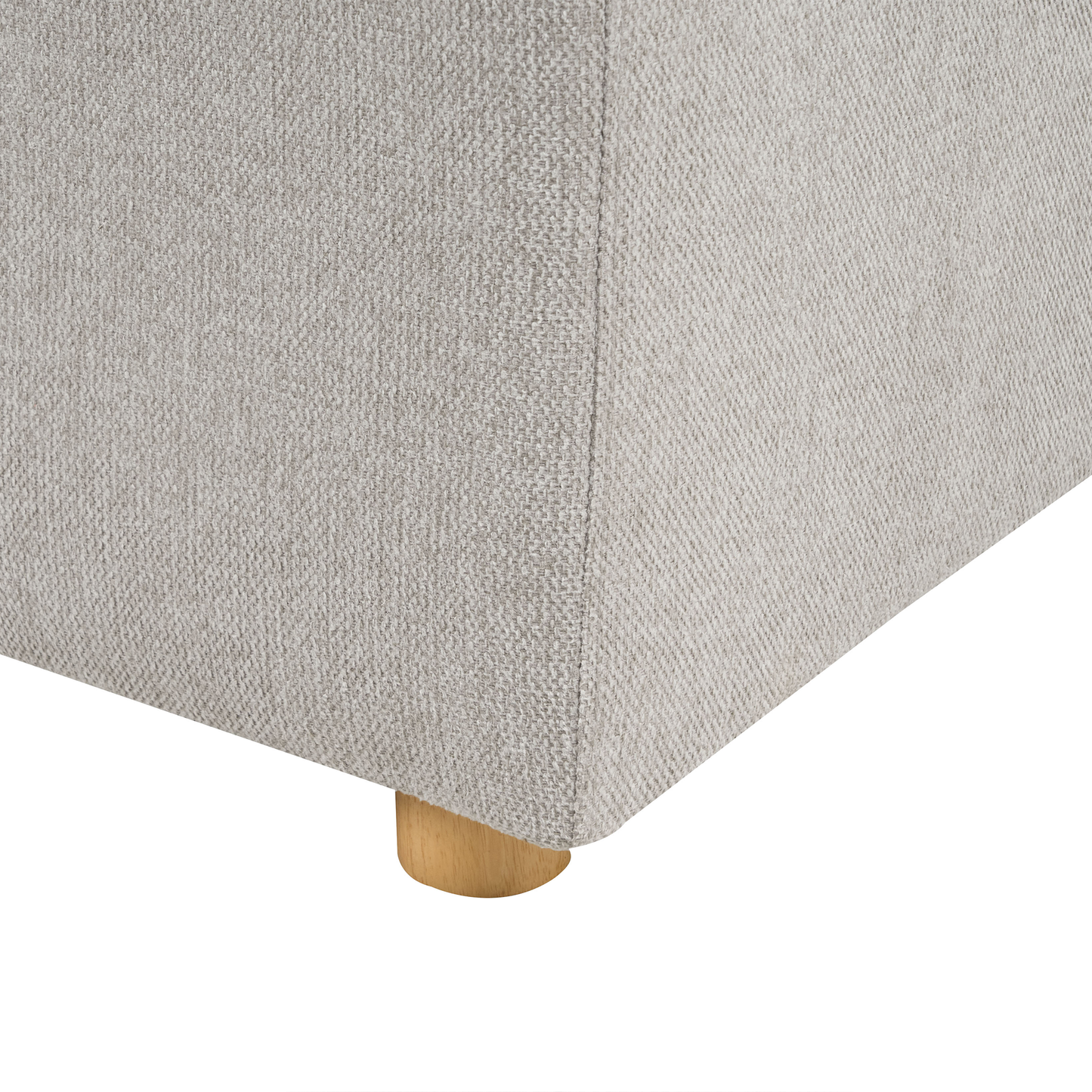 3-Sitzer Sofa hellgrau mit Kissen LERMON