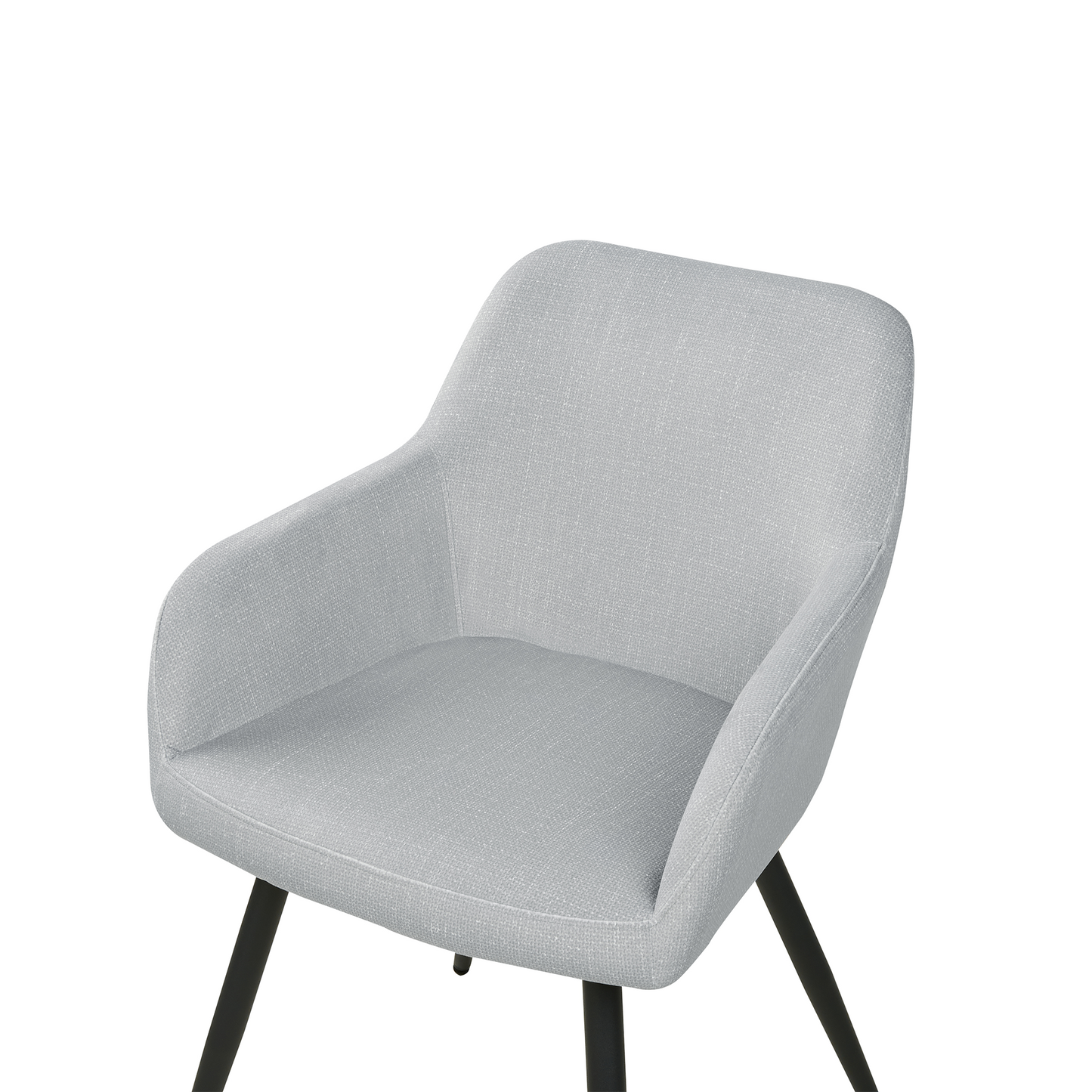 Esszimmerstuhl 2er Set CASMALIA Samtstoff Hellgrau