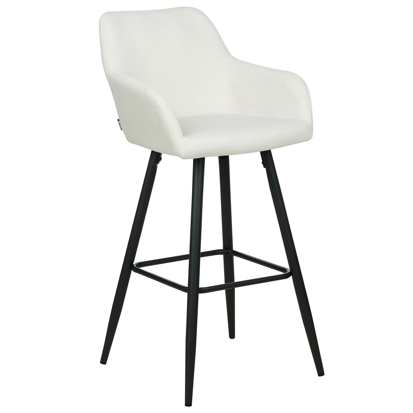 Set mit 2 Barstühlen CASMALIA Samtstoff Cremeweiss