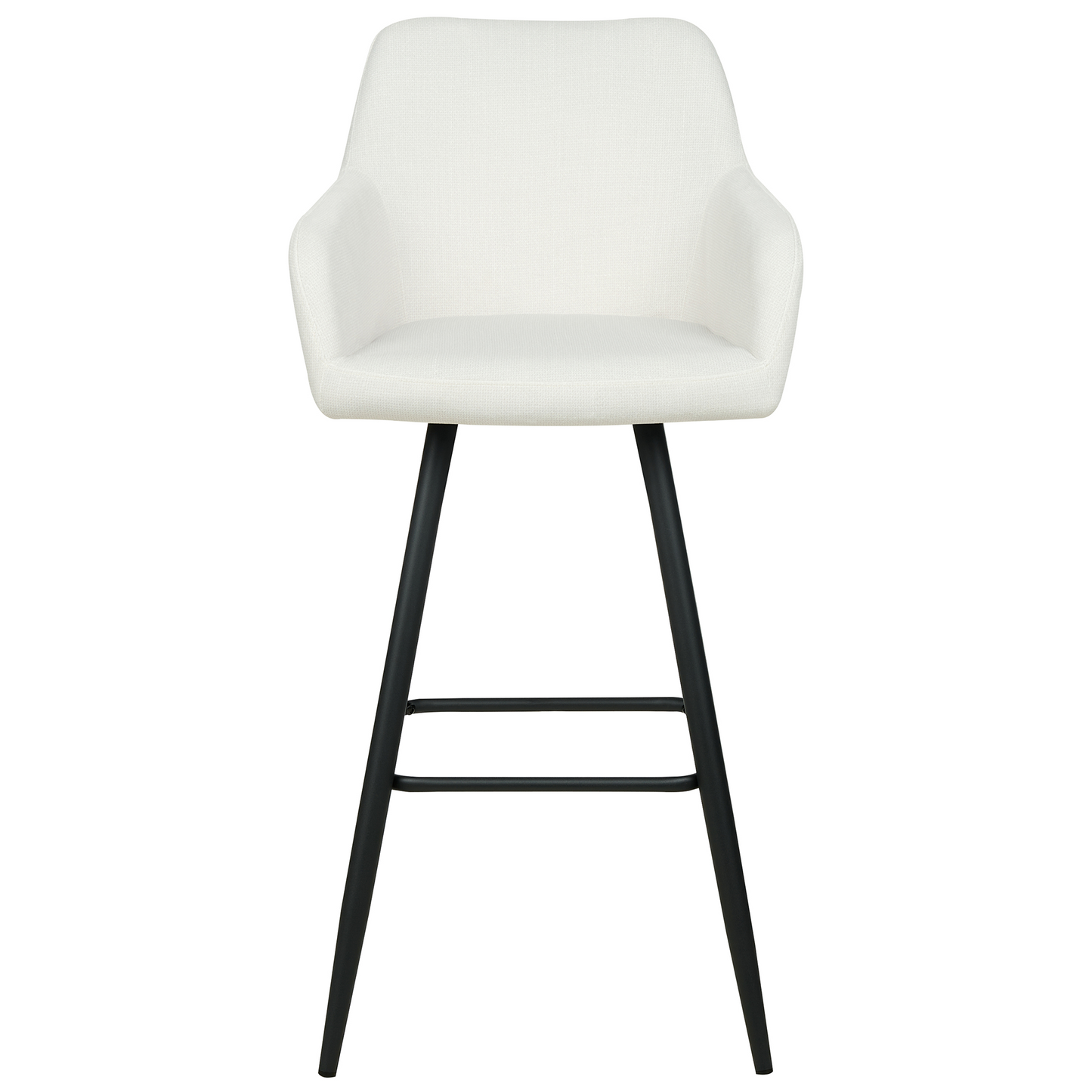 Set mit 2 Barstühlen CASMALIA Samtstoff Cremeweiss