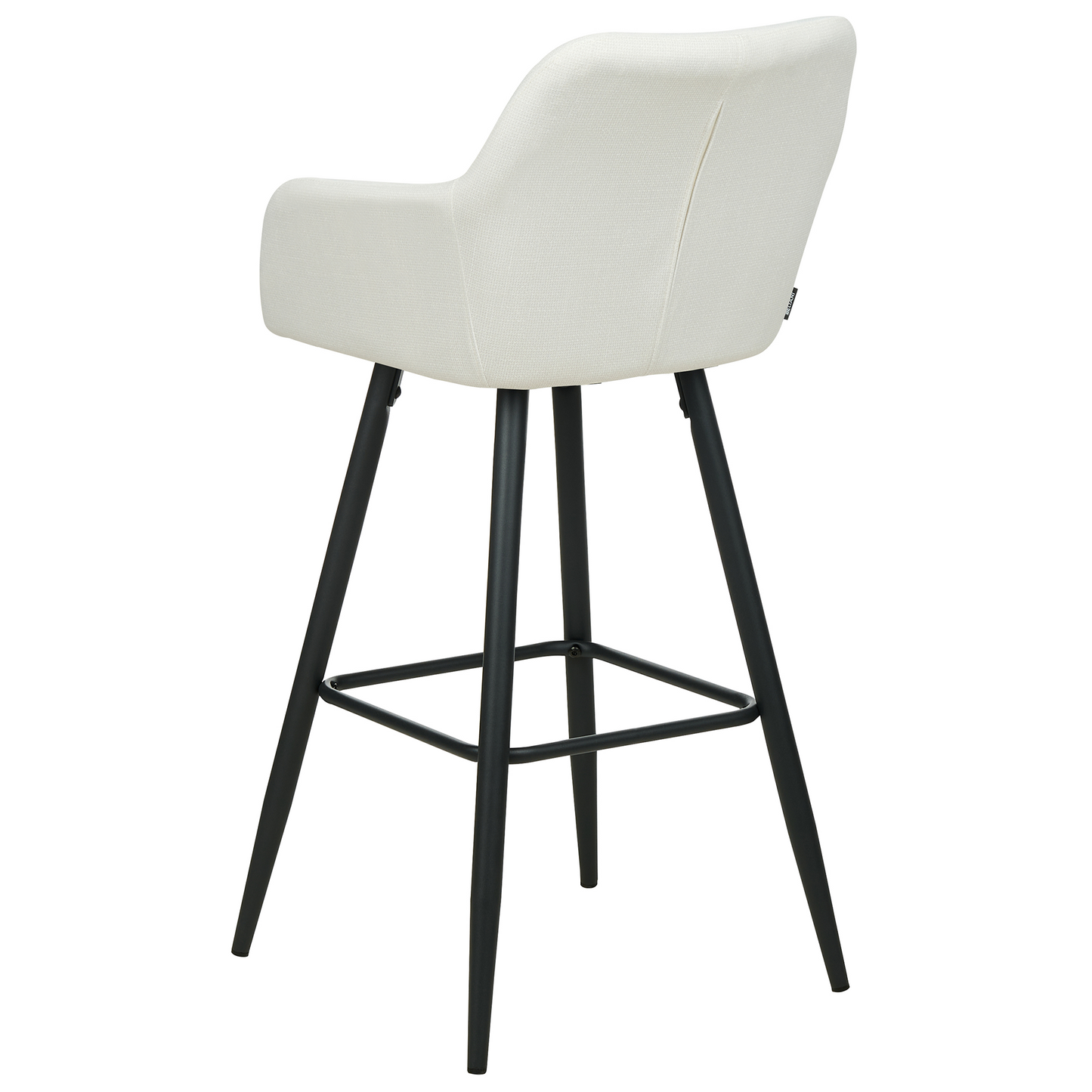 Set mit 2 Barstühlen CASMALIA Samtstoff Cremeweiss