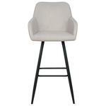 Set mit 2 Barstühlen CASMALIA Samtstoff Taupe