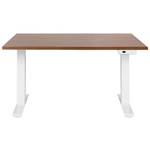 Schreibtisch braun / weiss 120 x 72 cm elektrisch höhenverstellbar DESTINES