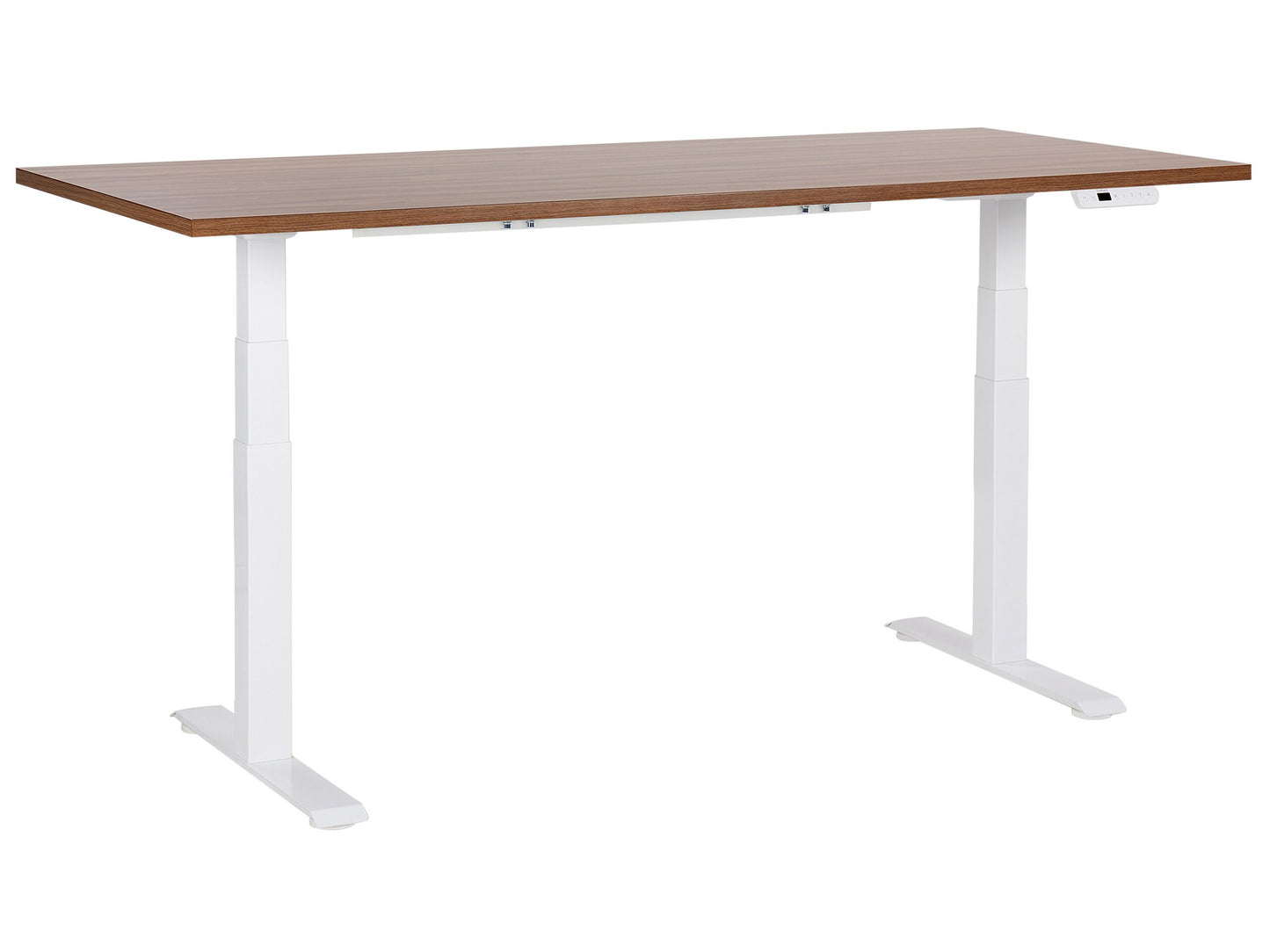 Schreibtisch braun / weiss 180 x 80 cm elektrisch höhenverstellbar DESTINES