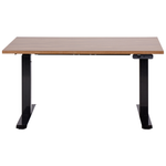 Schreibtisch braun / schwarz 120 x 72 cm elektrisch höhenverstellbar DESTINES