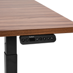 Schreibtisch braun / schwarz 120 x 72 cm elektrisch höhenverstellbar DESTINES