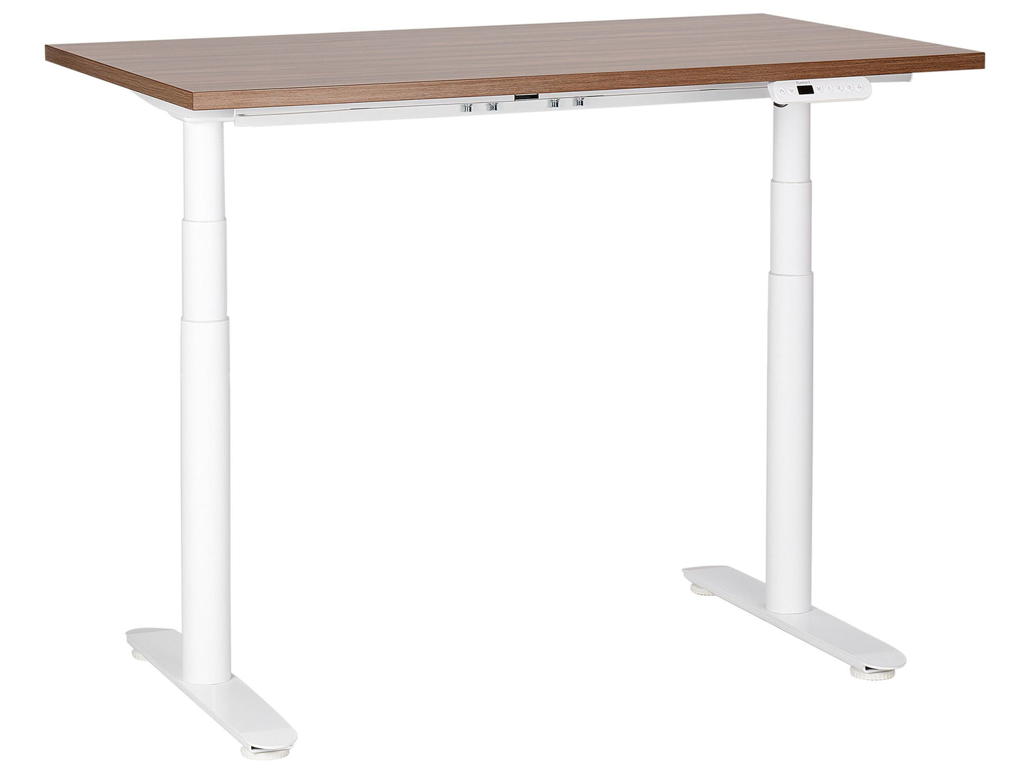 Schreibtisch braun / weiss 120 x 72 cm elektrisch höhenverstellbar DESTINAS