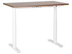 Schreibtisch braun / weiss 120 x 72 cm elektrisch höhenverstellbar DESTINAS