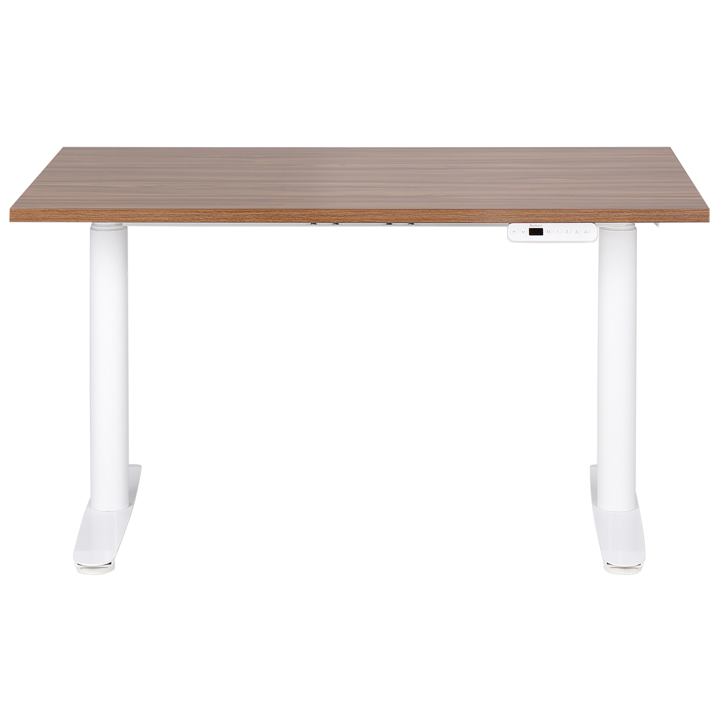 Schreibtisch braun / weiss 120 x 72 cm elektrisch höhenverstellbar DESTINAS