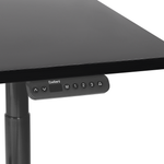 Schreibtisch schwarz 120 x 72 cm elektrisch höhenverstellbar DESTINAS