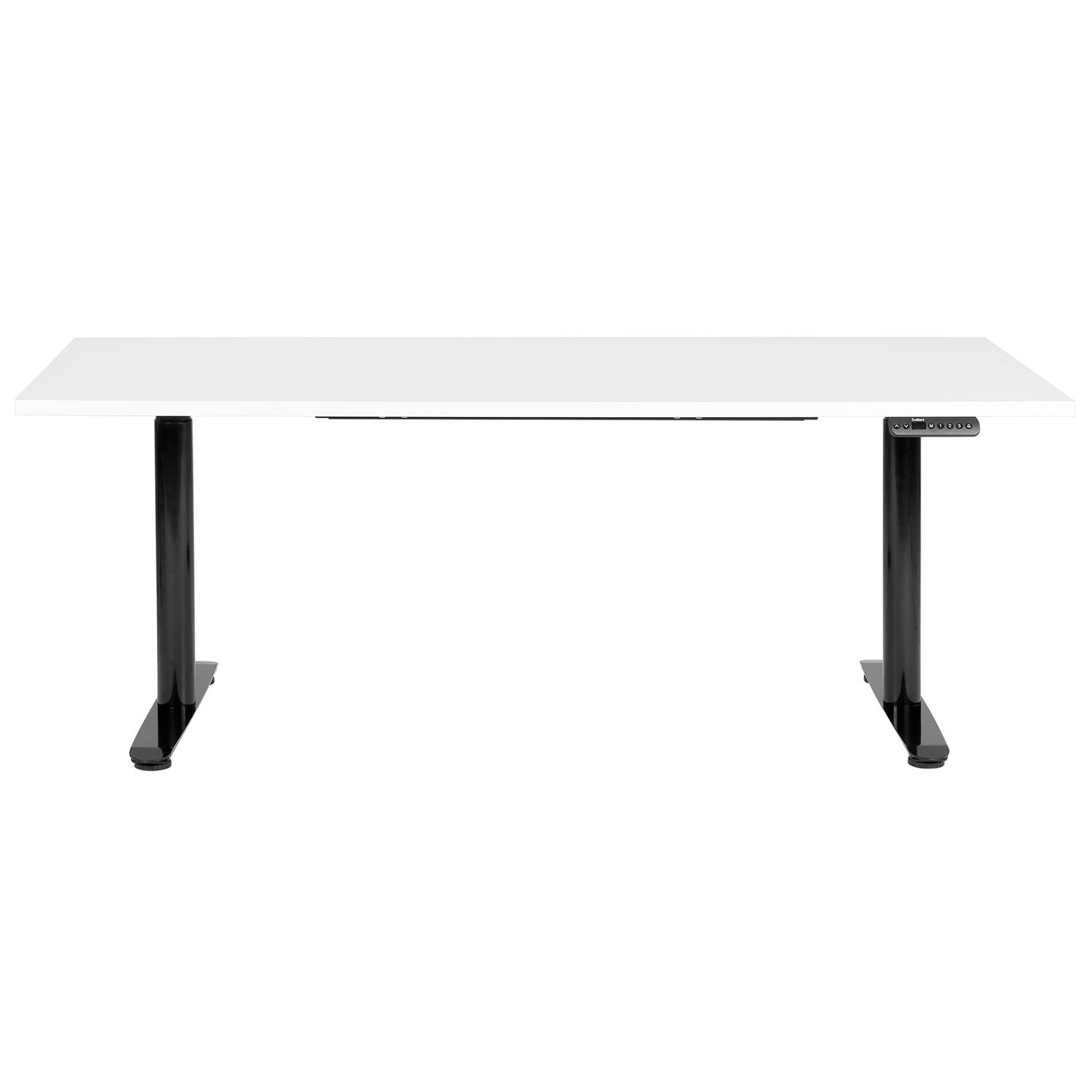 Schreibtisch weiss / schwarz 180 x 80 cm elektrisch höhenverstellbar DESTINAS