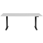 Schreibtisch grau / schwarz 180 x 80 cm elektrisch höhenverstellbar DESTINAS