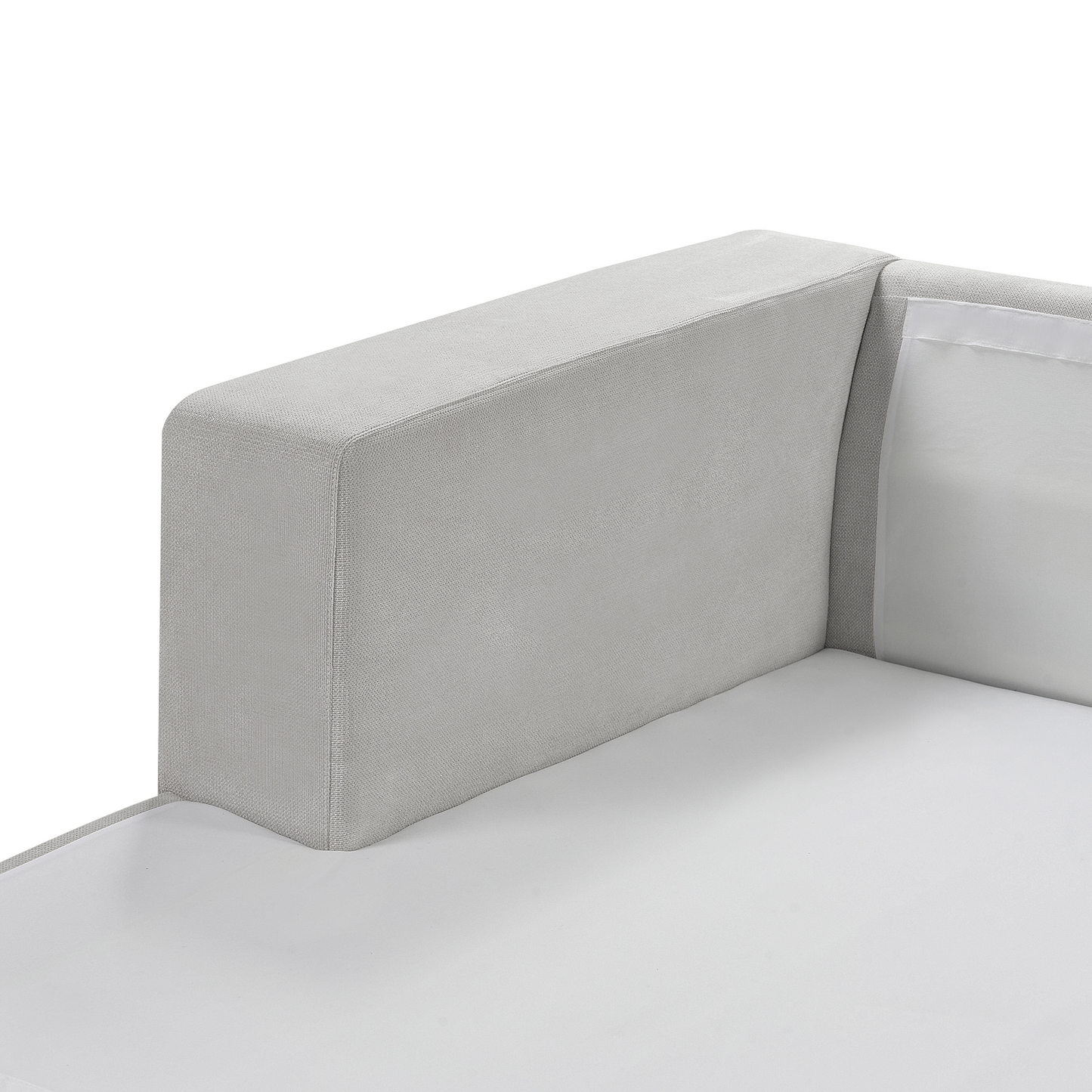 3-Sitzer Ecksofa hellgrau rechtsseitig LOFOTEN