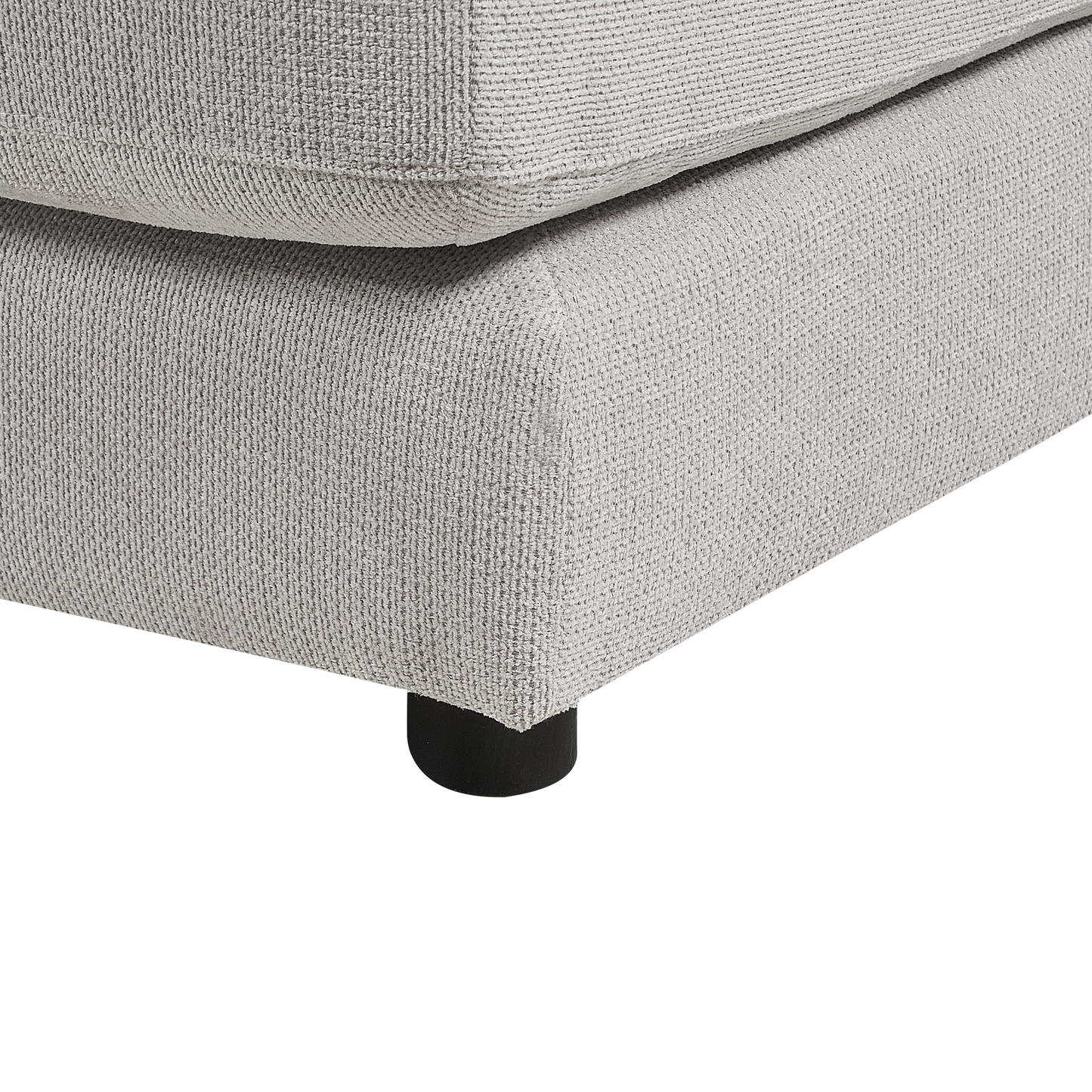 3-Sitzer Ecksofa hellgrau rechtsseitig LOFOTEN