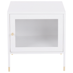 Nachttisch OSSETT Metall Weiss