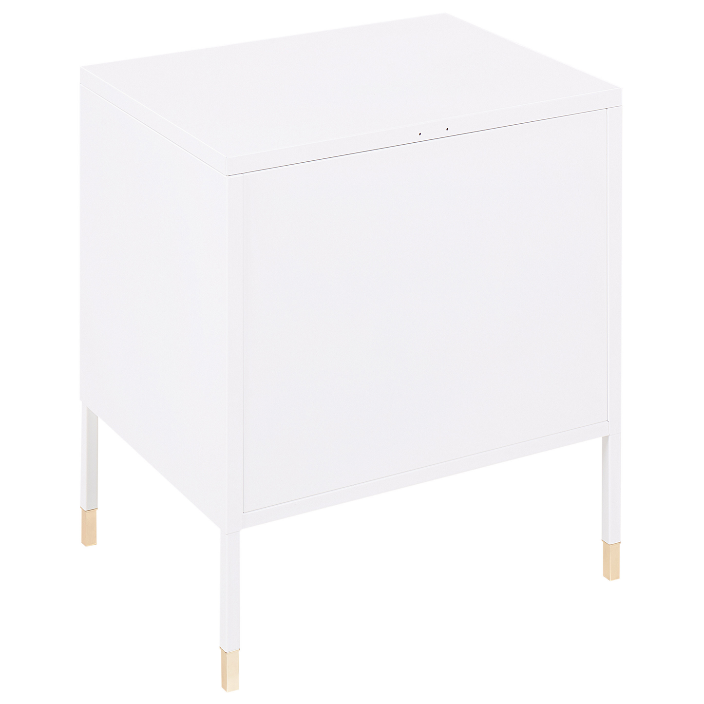 Nachttisch OSSETT Metall Weiss