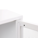 Nachttisch OSSETT Metall Weiss