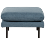 Ottomane VINTERBRO Chenillegewebe Blau