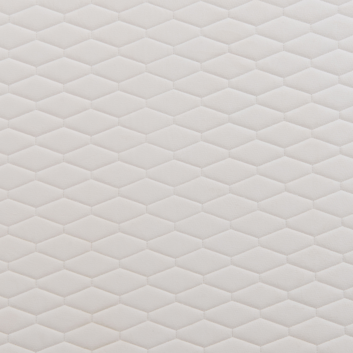 Bett mit Lattenrost Samtstoff BAYONNE 180 x 200 cm Cremeweiss