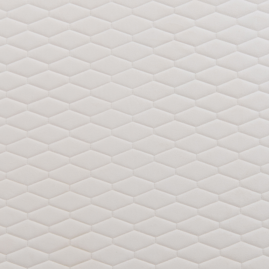 Bett mit Lattenrost Samtstoff BAYONNE 180 x 200 cm Cremeweiss