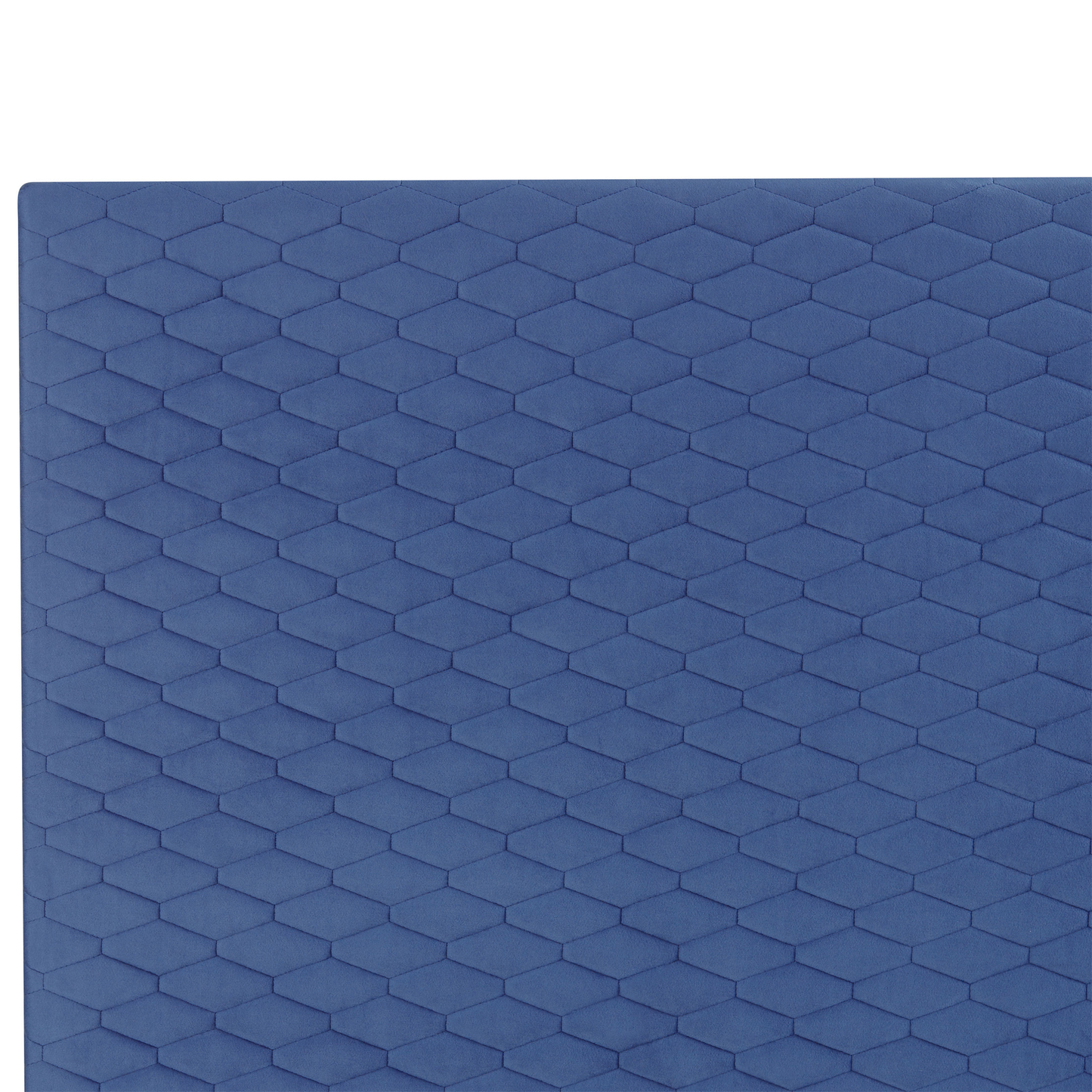 Bett mit Lattenrost Samtstoff BAYONNE 180 x 200 cm Blau