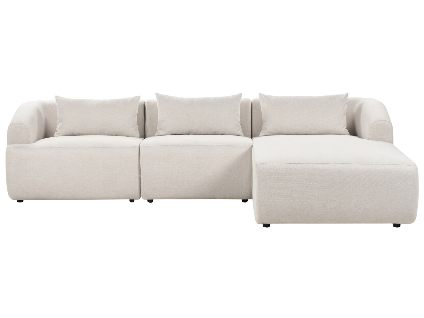 3-Sitzer Ecksofa hellbeige linksseitig SVANSELE