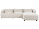 3-Sitzer Ecksofa hellbeige linksseitig SVANSELE