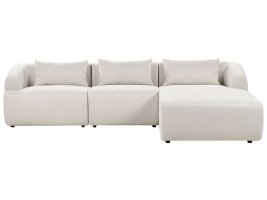 3-Sitzer Ecksofa hellbeige linksseitig SVANSELE