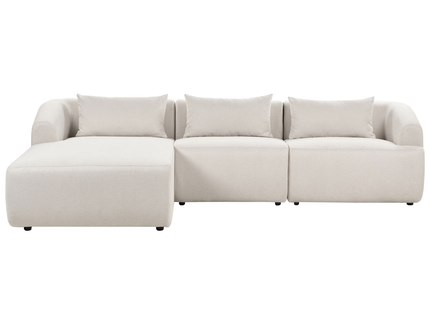 3-Sitzer Ecksofa hellbeige rechtsseitig SVANSELE