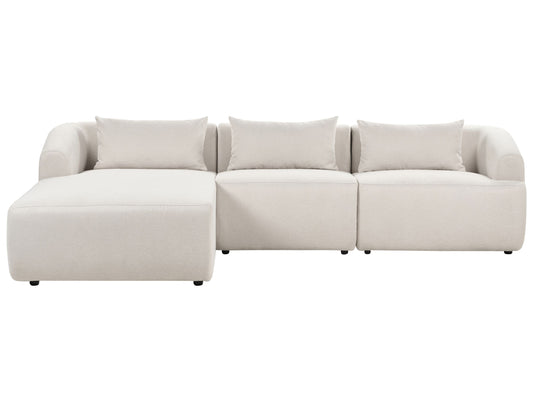 3-Sitzer Ecksofa hellbeige rechtsseitig SVANSELE