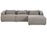 3-Sitzer Ecksofa taupe linksseitig SVANSELE